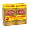 MARCILLA Café molido natural pack de 2uds x500 g