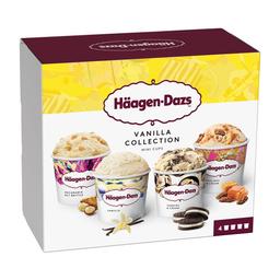 HÄAGEN-DAZS Mini tarrinas de helado de vainilla con caramelo, cookies, o nueces de Macadamia 4 x 100 ml