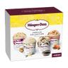 HÄAGEN-DAZS Mini tarrinas de helado de vainilla con caramelo, cookies, o nueces de Macadamia 4 x 100 ml