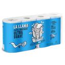 Papel higiénico ultra suave 3 capas La Llama Dia bolsa 8 unidades