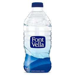 Agua mineral natural Font Vella botella 75 cl