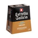 Cerveza ESTRELLA GALICIA 0,0 tostada botellín 6x25 cl