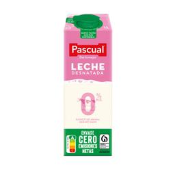 Leche desnatada 0% MG Pascual brik 1 l