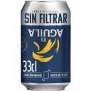Cerveza sin filtrar el aguila, lata 33 cl