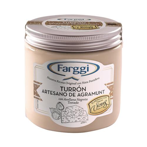 FARGGI Tarrina de helado de turrón artesado de Agramunt con avellana negreta tostada 450 ml