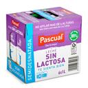 Leche semidesnatada sin lactosa Pascual brik 6 x 1 l