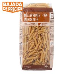 Macarrones integrales Carrefour 500 g