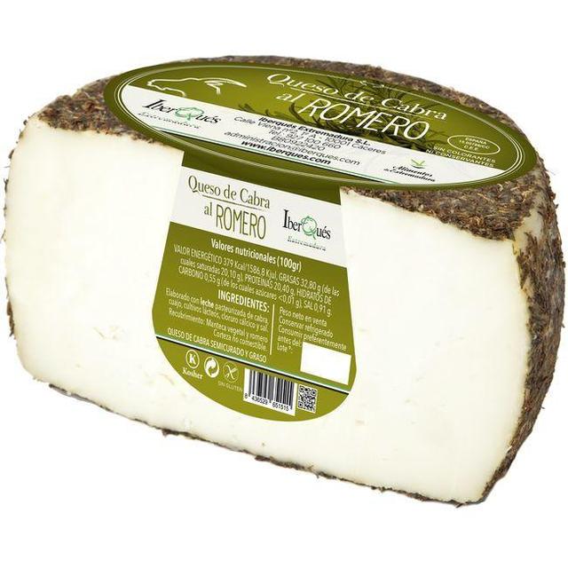 Queso de cabra al romero iberques, cuña 450 g