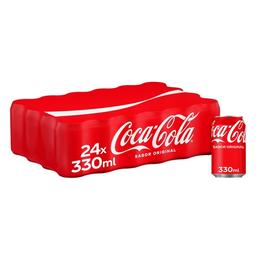 COCA COLA Refresco de cola pack 24 latas de 33 cl