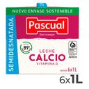 Leche semidesnatada calcio Pascual brik 6 x 1 l