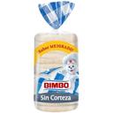 Pan de molde sin corteza bimbo, paquete 450 g