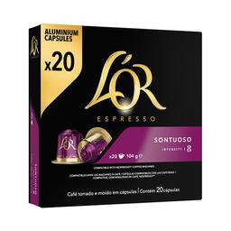 L'OR ESPRESSO Café en cápsulas Suntuoso I8, 20 uds
