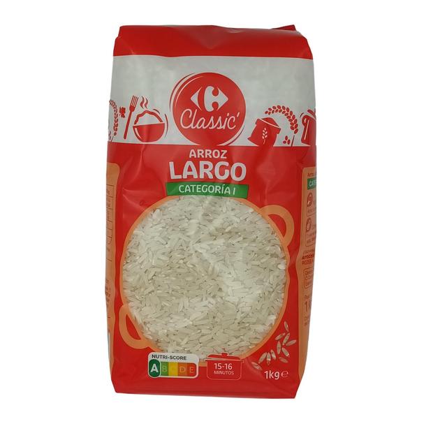 Arroz largo categoria 1 Carrefour Classc´ 1 kg