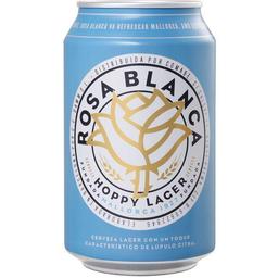 Cerveza rosa blanca, lata 33 cl