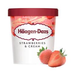 HÄAGEN-DAZS Tarrina de helado de fresa con trocitos de fresa 460 ml