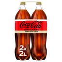 Coca Cola zero azúcar sin cafeína pack 2 botellas 2 l