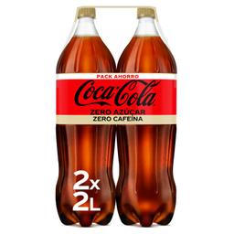 Coca Cola zero azúcar sin cafeína pack 2 botellas 2 l