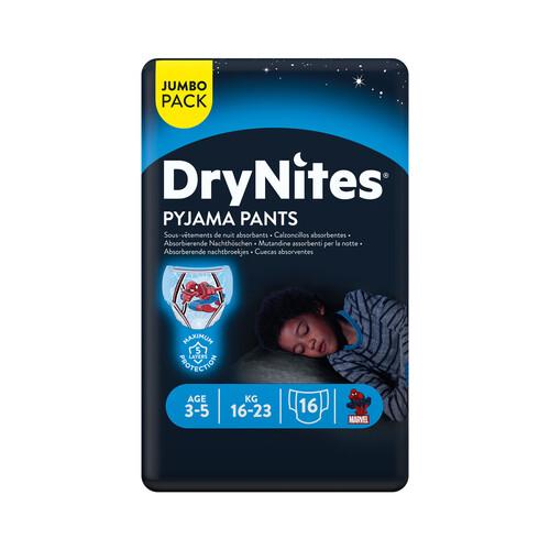 DRYNITES Pañales de noche (calzoncillos absorbentes) talla 6, para niños de 16 a 23 kilogramos DRYNITES Pyjama pants 16 uds