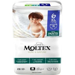 Pants +14 kg talla 6 moltex pure&nature, paquete 18 uds