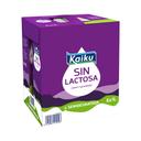 KAIKU Leche semidesnatada de vaca, sin lactosa KAIKU 6 x 1l