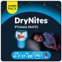Pants de noche niño 17-30 kg 4-7 años drynites, paquete 16 uds