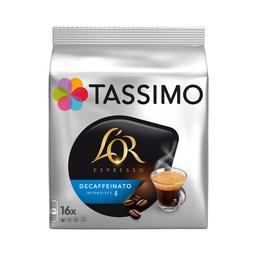 TASSIMO L'OR Café en cápsulas espresso descafeinado, 16 uds