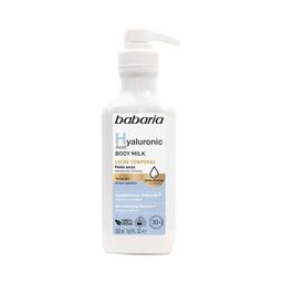 BABARIA Leche corporal (Body milk) con ácido Hialurónico para pieles secas 500 ml