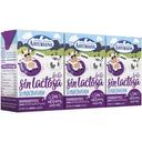 Leche semidesnatada Central Lechera Asturiana sin lactosa pack 3 brik de 200 ml