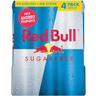 Bebida energética sugar free red bull, pack 4x25 cl