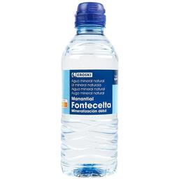 Agua mineral eroski, botellín tapón sport 33 cl