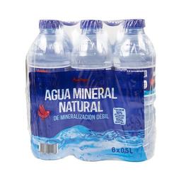 PRODUCTO ALCAMPO Agua mineral pack 6 x 50 cl