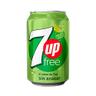 SEVEN UP Free Refresco con sabor a lima limón, sin azúcar lata de 33 cl