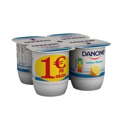 Yogur sabor limón Danone sin gluten pack de 4 unidades de 120 g