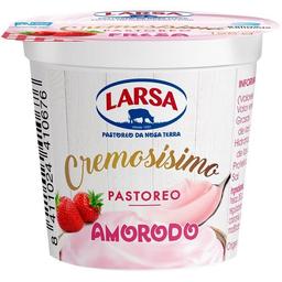 Leche fermentada sabor a fresa larsa, tarrina 125 g