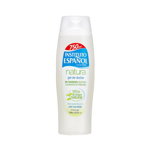 INSTITUTO ESPAÑOL Gel para baño o ducha con un 95% de ingredientes de origen natural, espeical pieles sensibles INSTITUTO ESPAÑOL Natura 750 ml