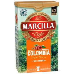 Café molido natural colombia marcilla, paquete 200 g