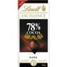 Chocolate 78% cacao lindt excellence, tableta 100 g
