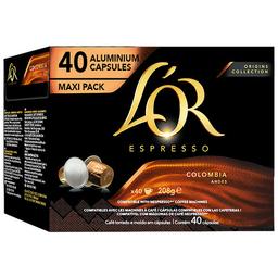 L'OR ESPRESSO Café en cápsulas Colombia 40 uds
