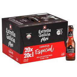 Cerveza Estrella Galicia especial mini pack 20 botellas 20 cl
