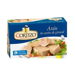 Atún en aceite de girasol CORTIZO 110 g pn