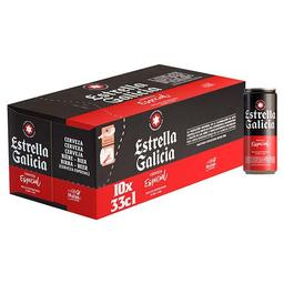 Cerveza especial estrella galicia, pack lata 10x33 cl