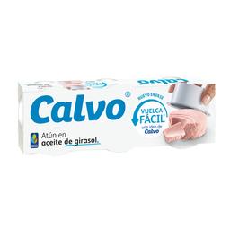 CALVO Atún en aceite vegetal pack 3 uds. x 52 g