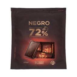 Porciones de Chocolate negro 72% cacao extrafino Hacendado