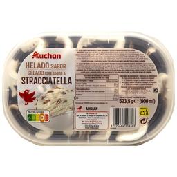 AUCHAN Tarrina de helado de stracciatella 900 ml. Producto Alcampo