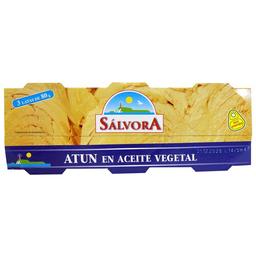 SÁLVORA Atún en aceite vegetal 52 g. pack 3 uds
