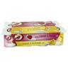 AUCHAN Yogur con sabores variados (4 de fresa y 4 de plátano) 8 x 125 g. Producto Alcampo
