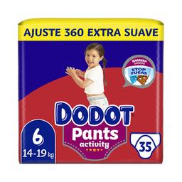 DODOT Pants activity Pants (braguitas) de aprendizaje talla 6 (14-19 kg) 35 uds