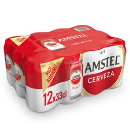 Cerveza AMSTEL lata pack 12x33 cl