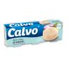 Atún claro sin aceite al natural Calvo pack de 3 latas de 56 g