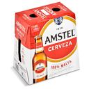 Cerveza rubia Amstel pack 6 botellas 25cl